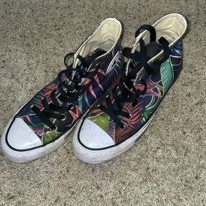 Floral high-top all-stars